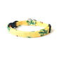 Yellow Cactus Breakaway Cat Collar - Handmade by Kira's Pet Shop
