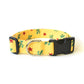 Yellow Cactus Dog Collar - Handmade by Kira's Pet Shop