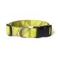 Chartreuse Yellow-Green Geometric Dog Collar - Handmade by Kira's Pet Shop